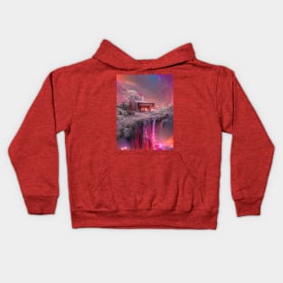 House on Planet Mars in the Galaxy Kids Hoodie